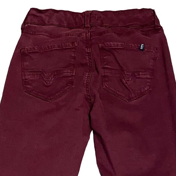 Buffalo David Bitton Hope Skinny BL14409 Jeans Size 26 Burgundy - Picture 8 of 9